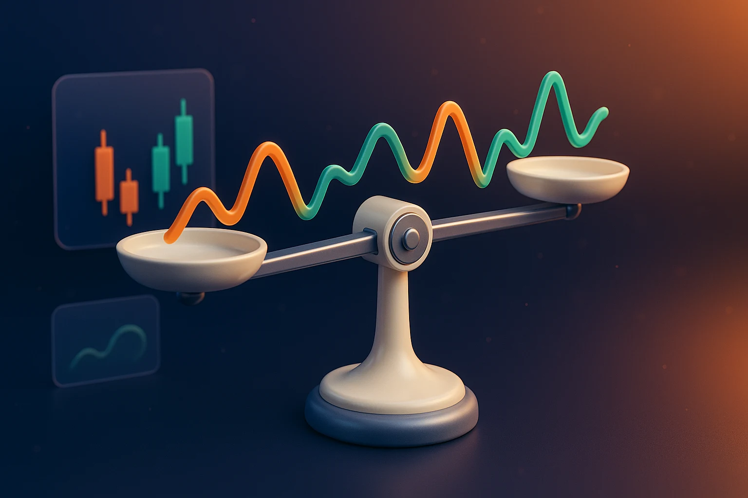 تصویری از نوسان و ریسک در بازارهای مالی